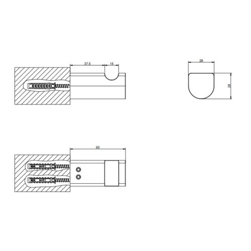 Крючок Gessi Rilievo 59521#031 - фото 2