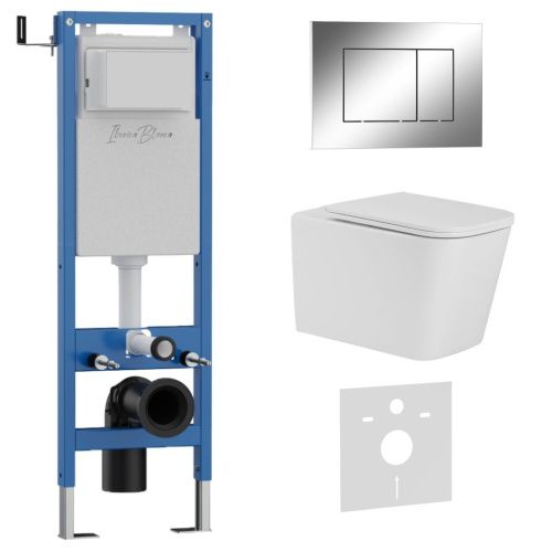 Комплект унитаз с инталляцией и клавишей смыва Iberica Blanca TOLEDO ALTO IB.001M.TLA.234.852 - фото 2