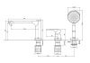 Смеситель BelBagno ANCONA ANCONA-BVD3-CRM на борт ванны хром