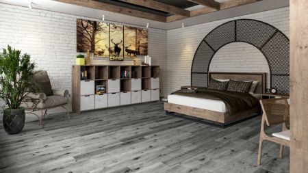 Кварцвиниловая плитка Damy Floor FAMILY LVT T7020-23-LVT Дуб Сильвер толщина 0.25 см 43 класс 1227х187