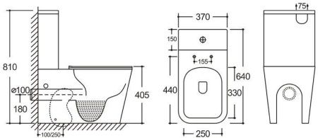 Чаша унитаза напольная Logan 00331874 цвет белый с сиденьем микролифт без бачка безободковая каскадный смыв