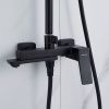 Душевая стойка Shevanik S4436H настенная цвет черный