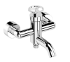 Смеситель для ванны Remer Chrono CH05 настенный хром