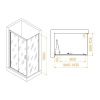 Душевой уголок RGW Passage 060814207-11 100х70 стекло прозрачное профиль хром без поддона