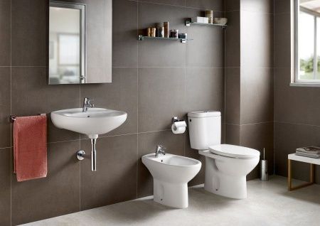 Унитаз-компакт напольный с бачком Roca Mitos 734Q39A000 белый без сиденья смыв торнадо