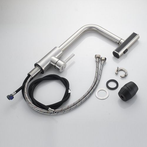 Смеситель для кухни Raffine F203L на мойку сатин - фото 4