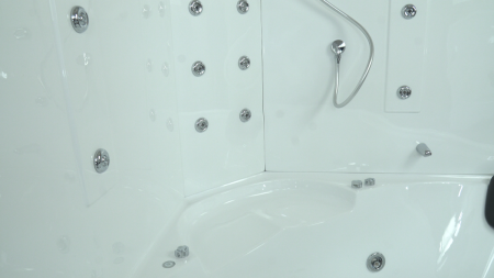 Душевой бокс Timo Lux T-7755 150х150 стекло прозрачное профиль хром