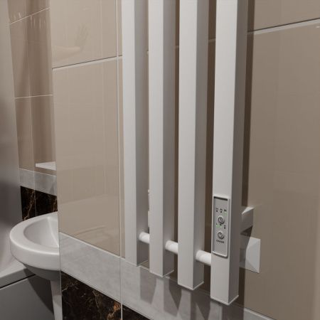 Полотенцесушитель Altasan АргоЛюксПроф АргоЛюксПроф12021БМ подвесной 21х120 электрический белый матовый