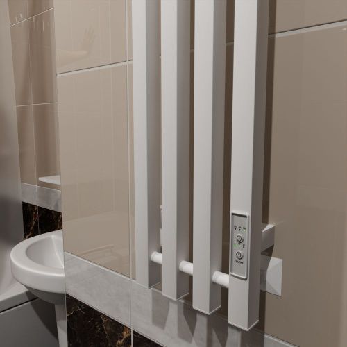 Полотенцесушитель Altasan АргоЛюксПроф АргоЛюксПроф12021БМ подвесной 21х120 электрический белый матовый - фото 4