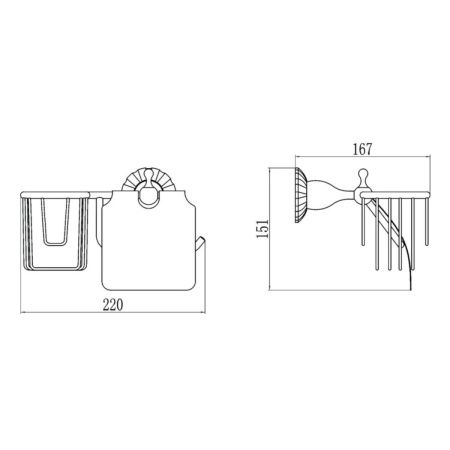 Бумагодержатель Savol S-R8951C