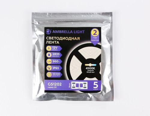 Светодиодная лента Ambrella Light LED Strip 12V (ЛЕД Стрип 12В) GS1202 - фото 5