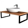 Столешница 1MarKa Grunge Loft У85832 100х50 накладная цвет коричневый