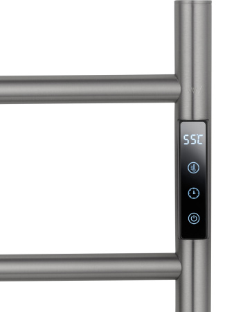 Полотенцесушитель электрический Wonzon & Woghand Bonn WW-AL404-BR 50х45 никель