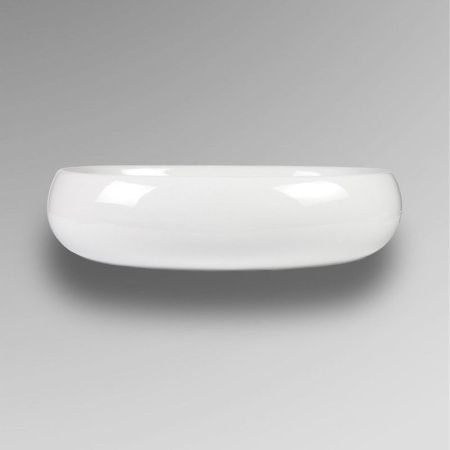 Раковина из сантехнического фарфора Bond Oval S58-600 60х40 накладная цвет белый без отверстий под смеситель