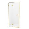 Душевая дверь New Trendy AVEXA GOLD BRUSHED EXK-1714 80х200 стекло прозрачное профиль золото