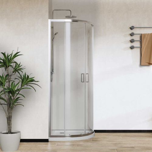 Душевой уголок Vincea City VSQ-5CT900CL 90х90 стекло прозрачное профиль хром глянцевый - фото 4