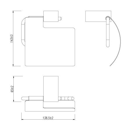 Бумагодержатель LeMark Smooth line 9722011