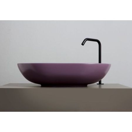 Раковина керамическая White Ceramic Balisong W0807PL 60х40 накладная цвет фиолетовый