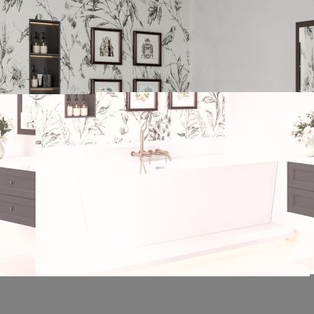 Ванна акриловая Wellsee Bromance 231603000 170х80 пристенная асимметричная с ножками