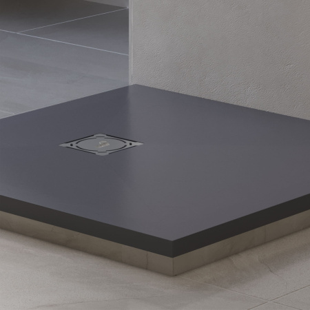 Душевой поддон из искусственного камня RGW Stone Tray (Стоун Трей) 16152075-02 75х75 серый без ножек