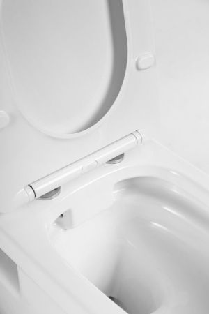 Унитаз подвесной BelBagno LOTO BB070CHR/SC белый с сиденьем микролифт безободковый каскадный смыв