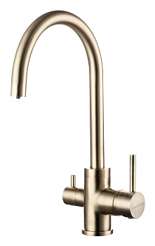 Смеситель для кухни Paulmark ESSEN Es213211-BR на раковину бронза