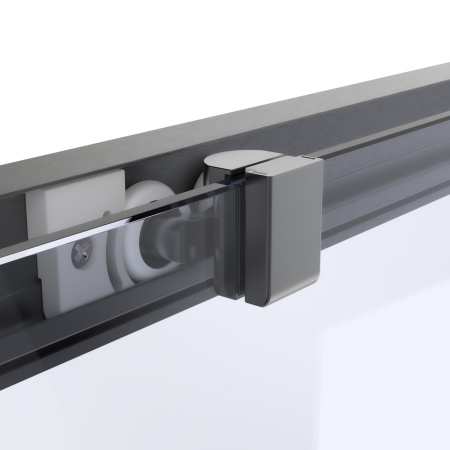 Душевой уголок Vegas-Glass ZP+ZPV Protec ZP+ZPV Protec h1900 125*90 06 02 125х90 стекло рифленое профиль вороненая сталь без поддона