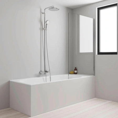 Душевая стойка Grohe Tempesta Cosmopolitan 26672000 настенная цвет хром с термостатом