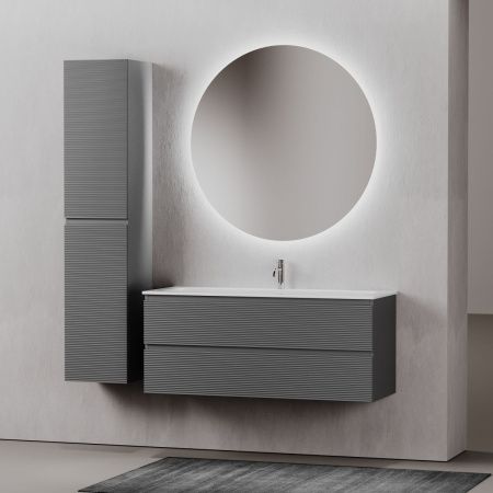 Тумба под раковину Sancos FOLK FL120GS 120х40 подвесная цвет серый