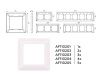 Рамка одноместная Ambrella Volt Line (Лине) AF110201