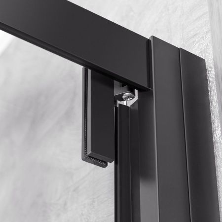 Душевой уголок Vincea Stile VSS-2ST9090CLB-L 90х90 стекло прозрачное профиль черный без поддона