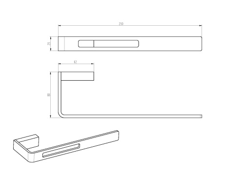 Полотенцедержатель Boheme Q 10945-MG - фото 2