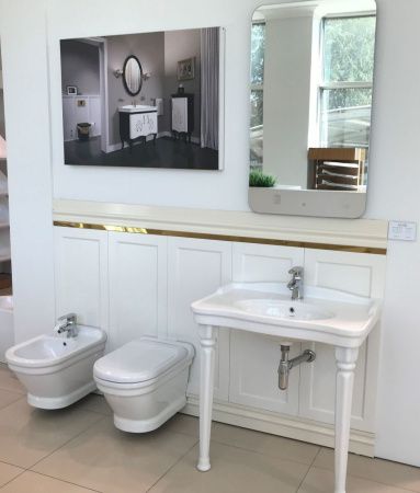 Чаша унитаза подвесная Creavit Antik AN320-00CB00E-0000 цвет белый без сиденья душевой смыв