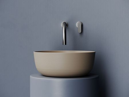 Раковина из сантехнического фарфора Ceramica Nova ELEMENT CN6073MC 40х40 накладная цвет коричневый без отверстий под смеситель