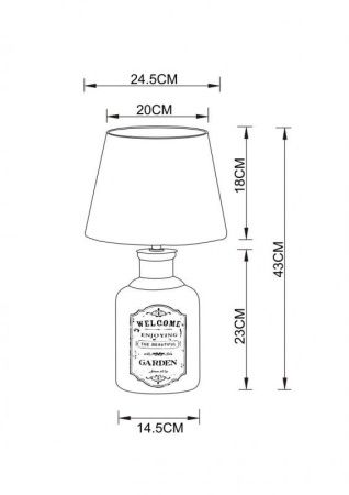 Настольная лампа Arte Lamp Isola (Исола) A4272LT-1GY