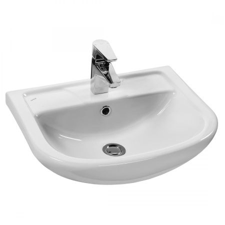 Раковина керамическая Onika Ладога 1WH110256 50х40 накладная цвет белый 1 отверстие под смеситель