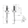 Смеситель Gessi Gessi316 54401#239 на раковину нержавеющая сталь