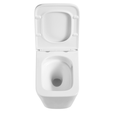 Унитаз подвесной Grossman Торнадо GR-4441SQ белый с сиденьем микролифт безободковый смыв торнадо