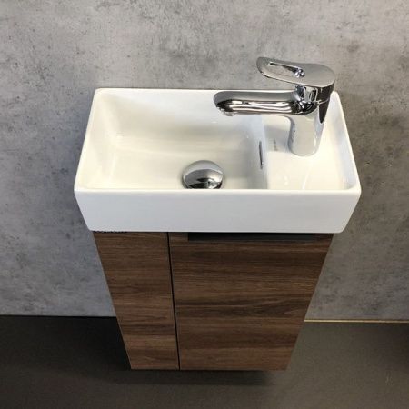 Тумба с раковиной Comforty Матэ 00-00000832CF 40х20 подвесная цвет коричневый