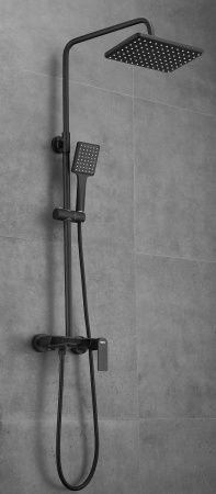 Душевая стойка Haiba HB24639-7 настенная цвет черный