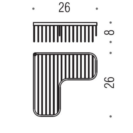 Полка Colombo Angolari B9611.CR