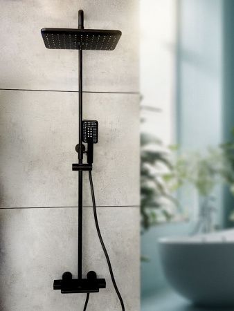 Душевая стойка AltroBagno Lamberto AltroBagnoLamberto030418MB настенная цвет черный