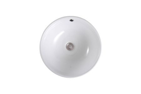 Раковина из сантехнического фарфора Aquatek AQ5354-00 40х40 накладная цвет белый без отверстий под смеситель