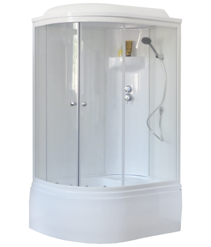 Душевая кабина Royal Bath ВК RB8120BK6-WT-R 120х80 асимметричная