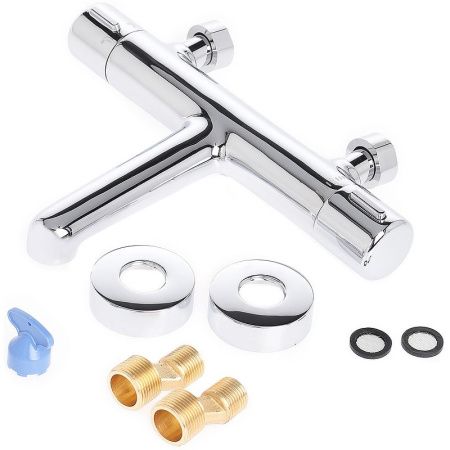 Душевая стойка Agger Thermo A2493500 настенная цвет хром с термостатом