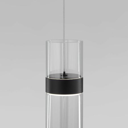 Светильник подвесной Eurosvet Lumen (Лумен) 50244/1 LED черный/прозрачный