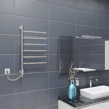 Полотенцесушитель Vincea VTD-1S2CE 43х80 электрический хром