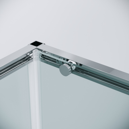 Душевая перегородка Grossman Galaxy 200.K33.01.90.10.00 90х195 стекло прозрачное профиль хром глянцевый