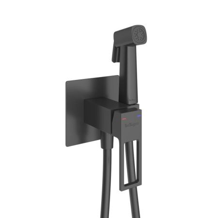 Гигиенический душ со смесителем BelBagno LUCE LUC-HGN-NERO черный