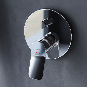 Смеситель для ванны и душа Am.Pm X-Joy F85A45000 встраиваемый в стену хром без термостата